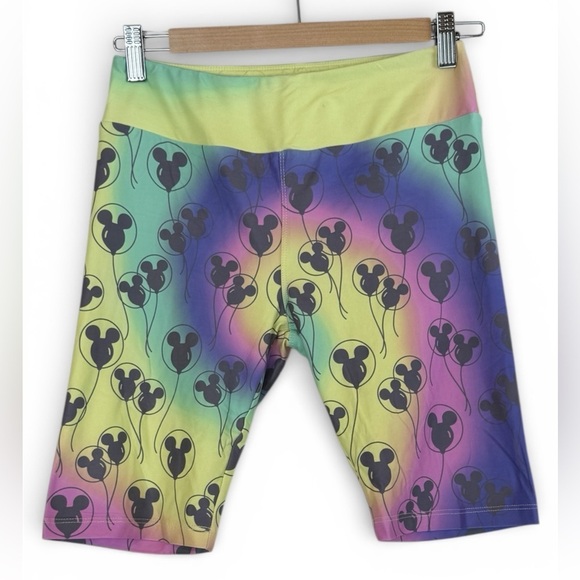 Disney Pants - Disney Tie Dye Mickey Mouse Gradient Bike Shorts NWOT